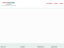 Tablet Screenshot of optivation.de